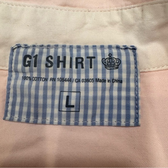 Garmentory G1 Women’s Pink Button Down Cotton Shirt Size Large - Picture 4 of 8